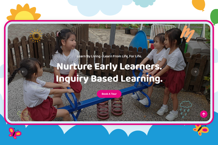 Website Revamp for BPRK.sg: programmes page screen 1