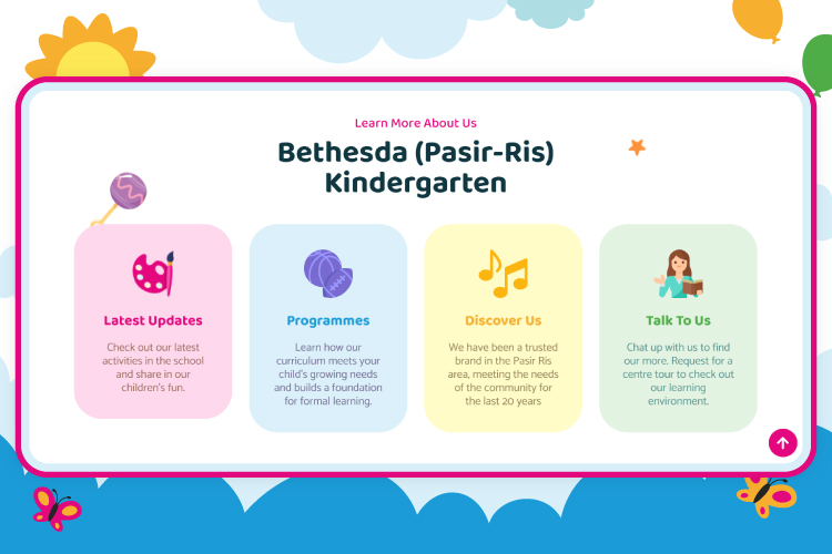 Website Revamp for BPRK.sg: programmes page screen 2